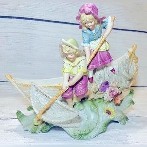 Antique Conte Boehme Germany Bisque Porcelain Sculpture